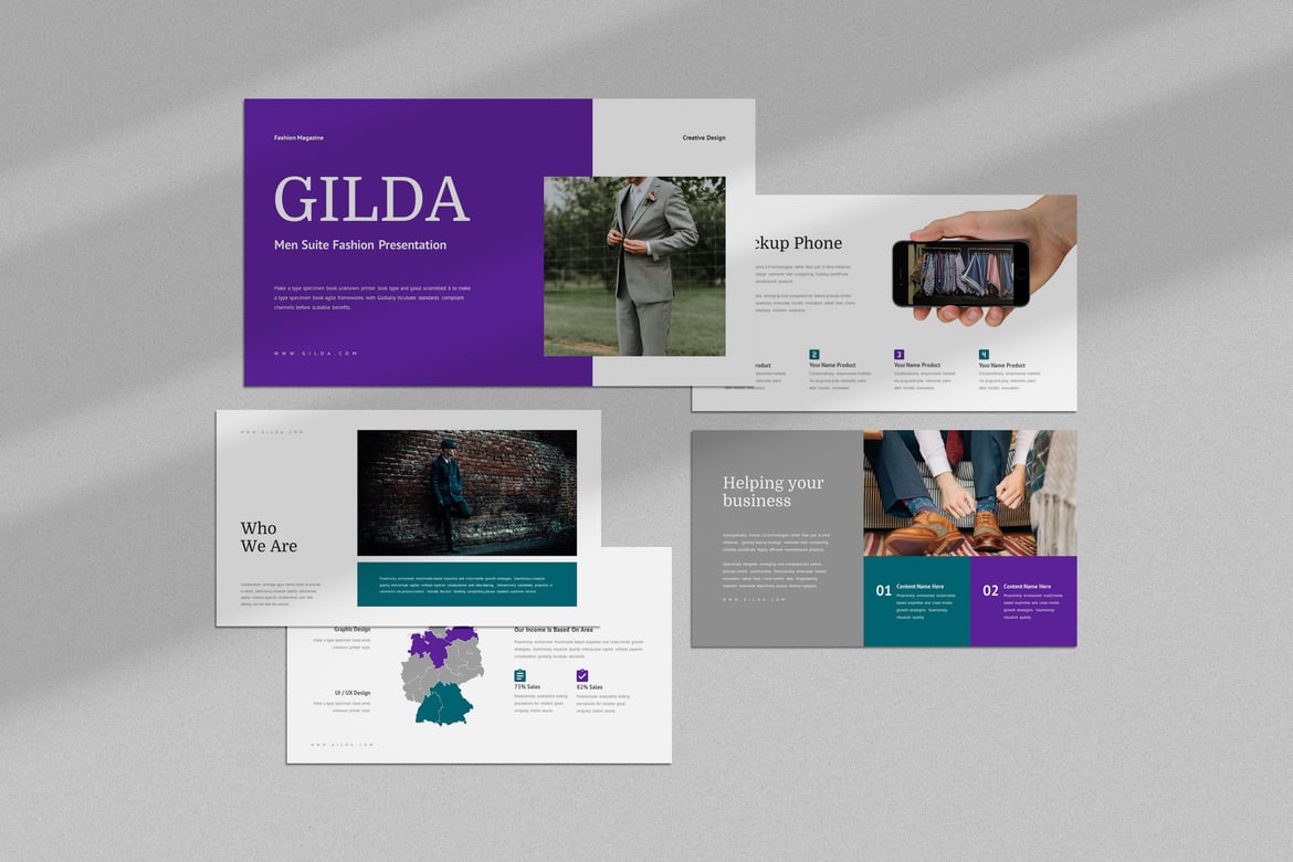 Gilda: Template Presentasi Fashion yang Memikat untuk PowerPoint