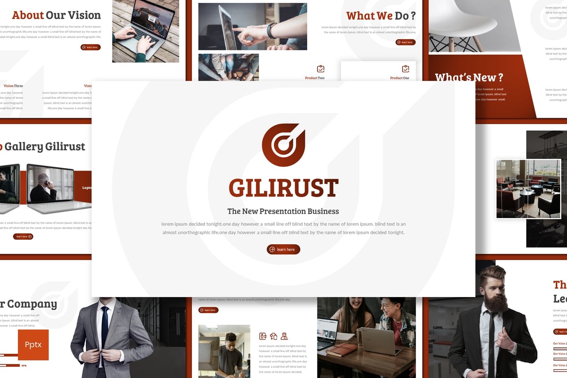 Template Powerpoint Gilirust - Solusi Presentasi Kreatif dan Profesional