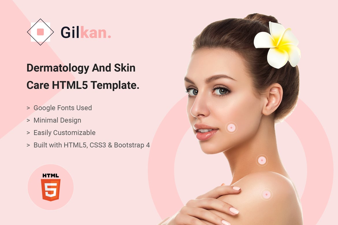 Gilkan - Template Website Dermatologi dan Perawatan Kulit yang Modern