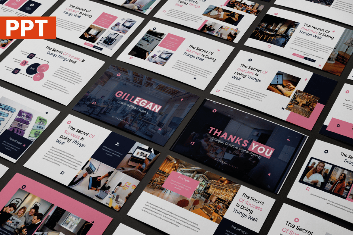 Template Powerpoint Gillegan: Presentasi Modern dan Menarik