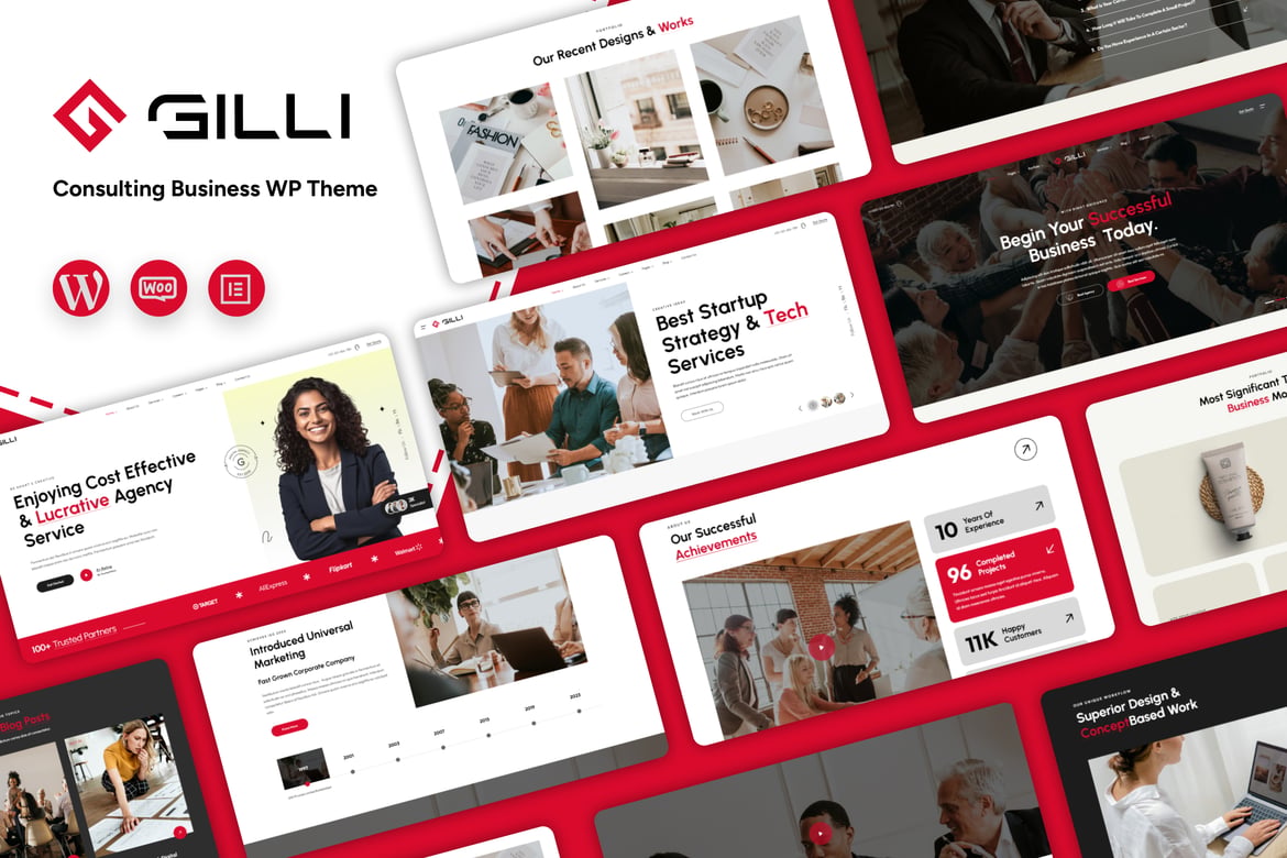 Gilli - Tema WordPress Konsultasi Bisnis yang Kreatif dan Profesional
