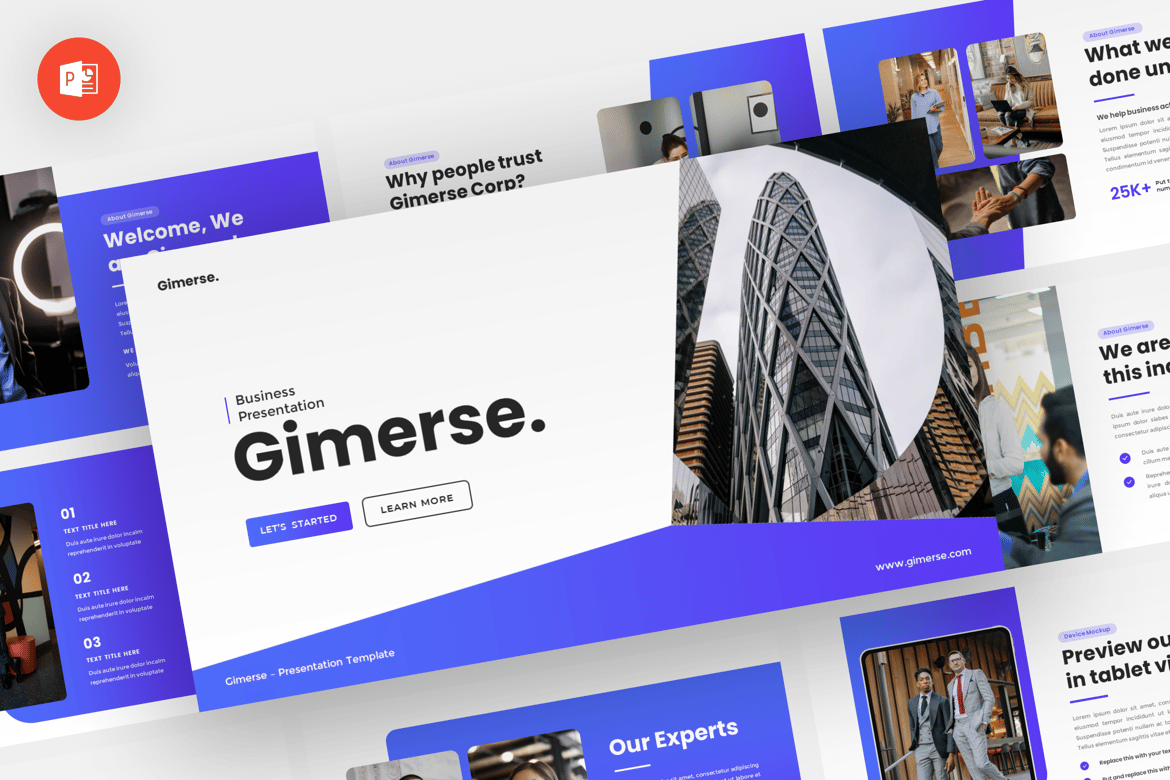 Gimerse - Template Presentasi PowerPoint Profesional dan Modern