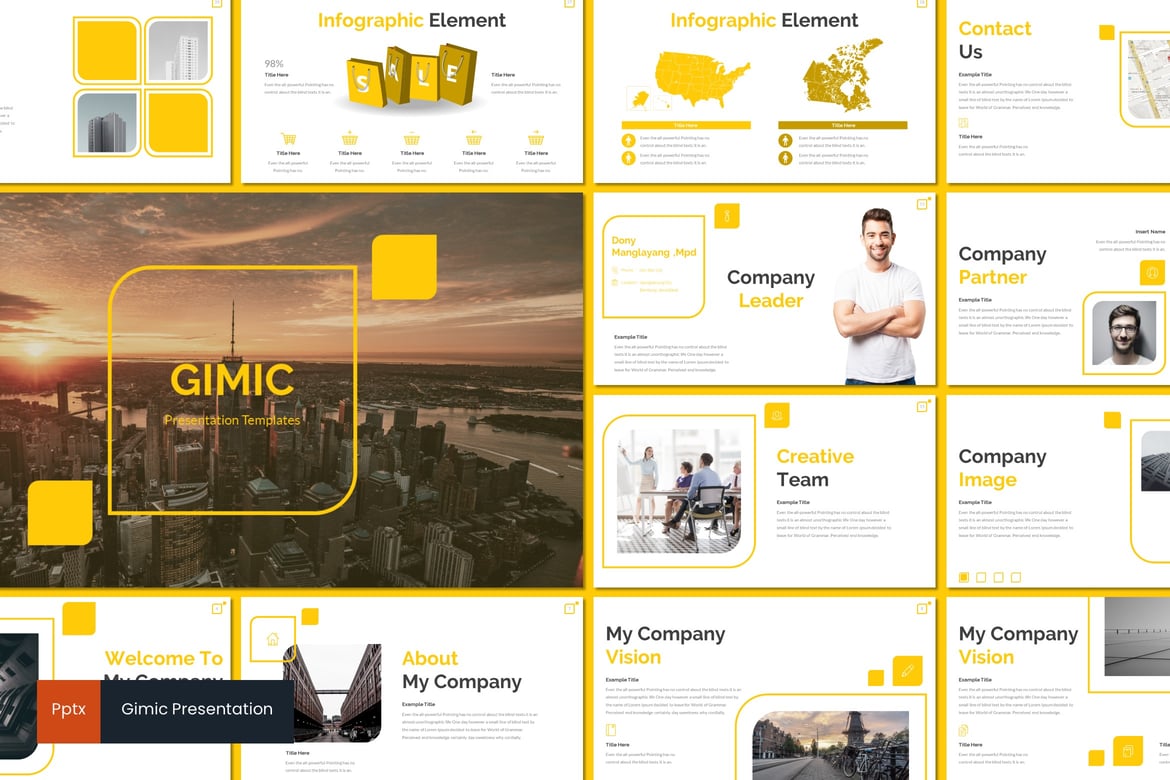 Template Presentasi Gimic - Desain Minimalis dan Kreatif untuk Semua Kebutuhan