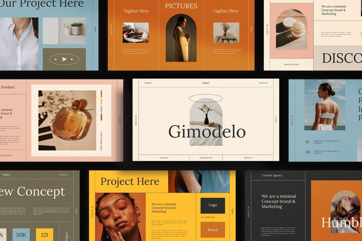 Template Presentasi PowerPoint Gimodelo yang Serbaguna dan Menarik