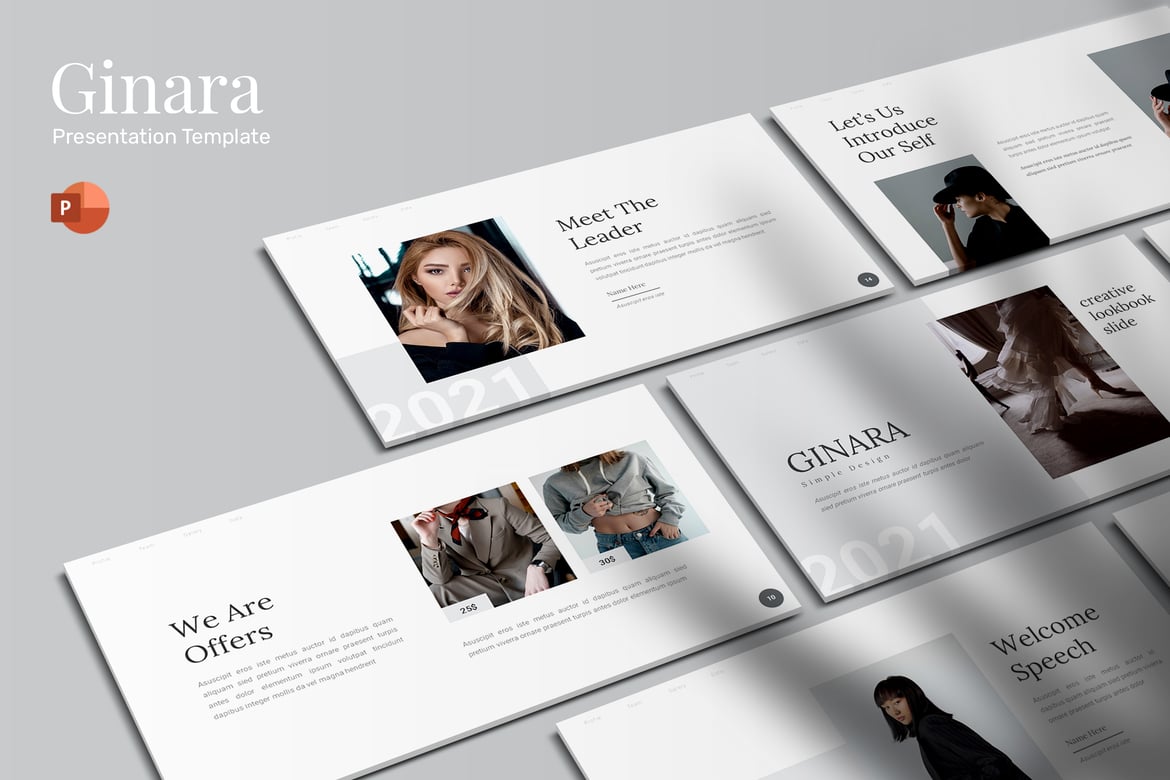 Ginara - Template Presentasi Fashion yang Menarik