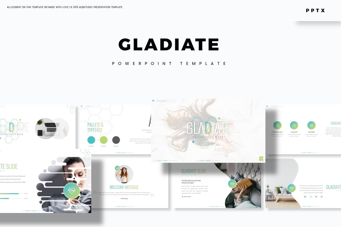 Gladiate - Template Presentasi PowerPoint yang Menarik
