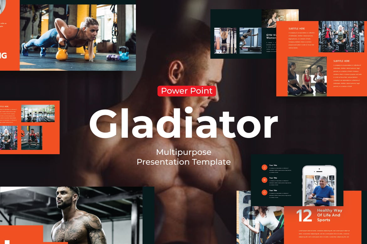 Template Presentasi Gladiator - Solusi Kreatif untuk Setiap Kebutuhan