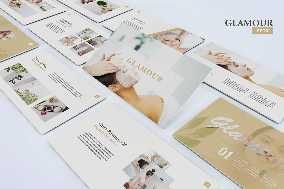 Template Presentasi Glamour - Powerpoint Modern dan Profesional