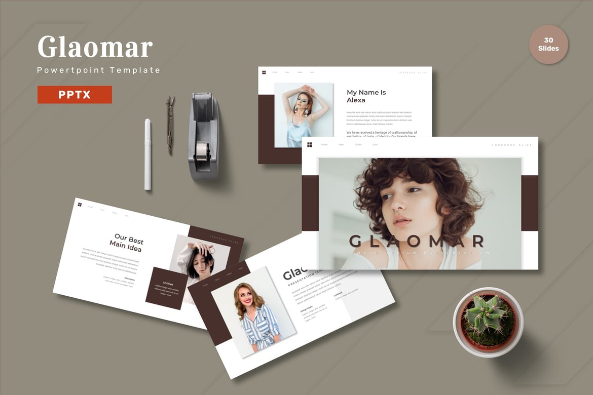 Glaomar - Template PowerPoint yang Menarik dan Profesional