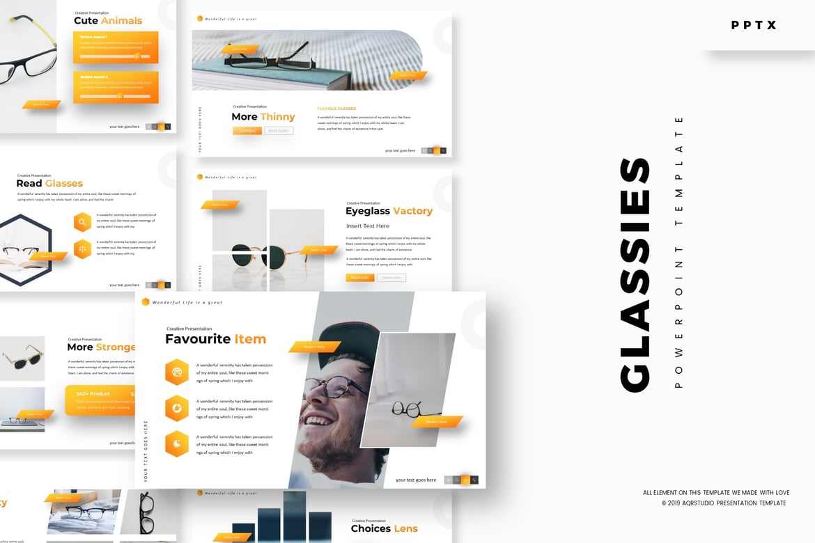 Template PowerPoint Glassies - Solusi Presentasi Menarik dan Profesional