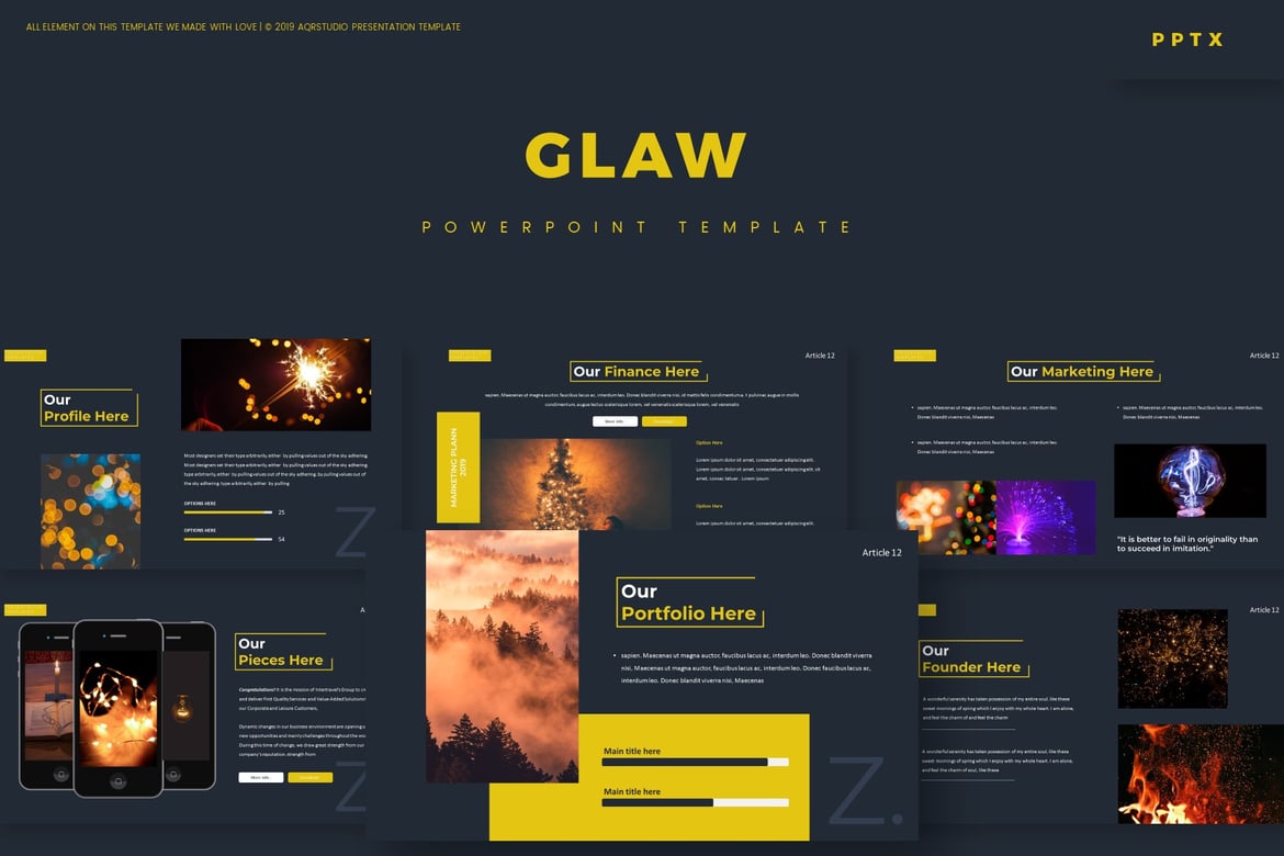 Template Powerpoint Glaw - Solusi Presentasi Profesional