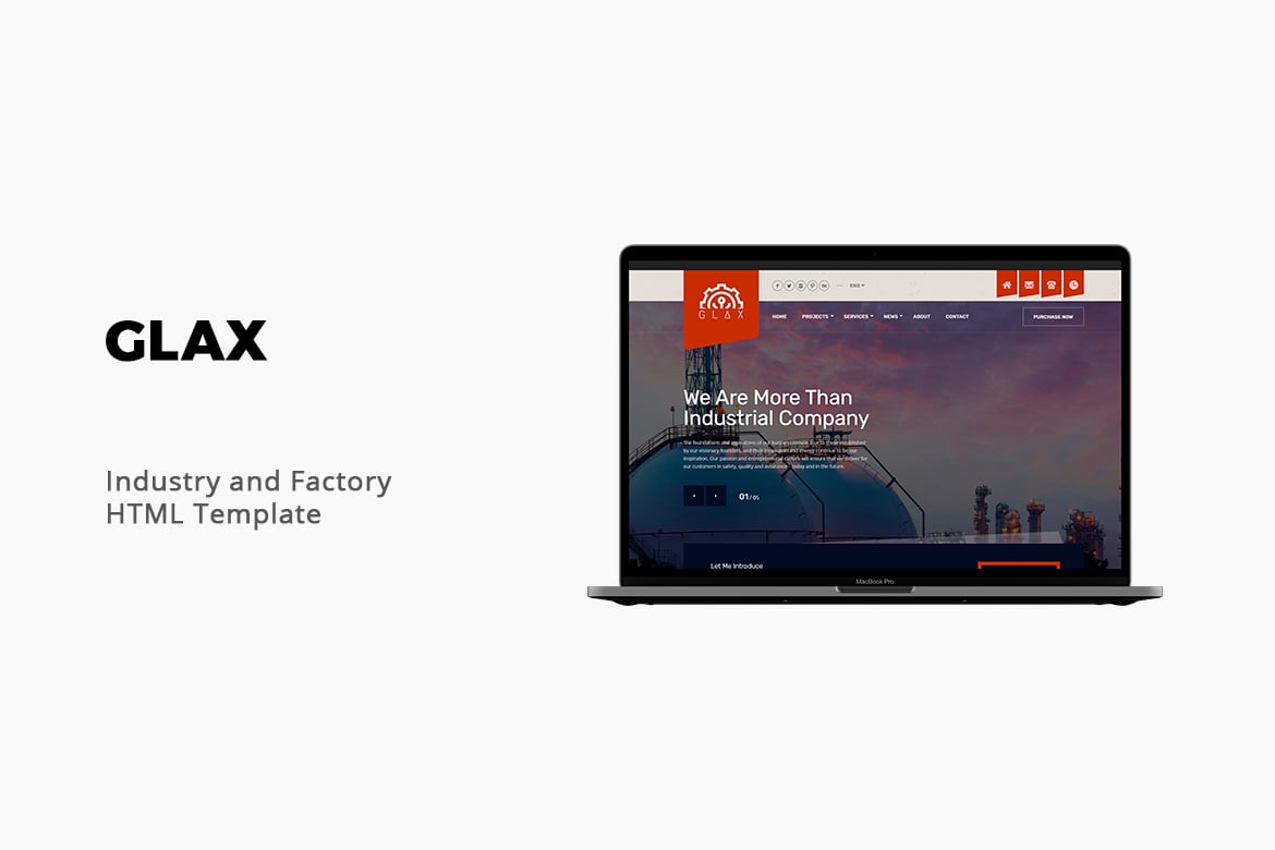 Glax - Template Website untuk Berbagai Industri