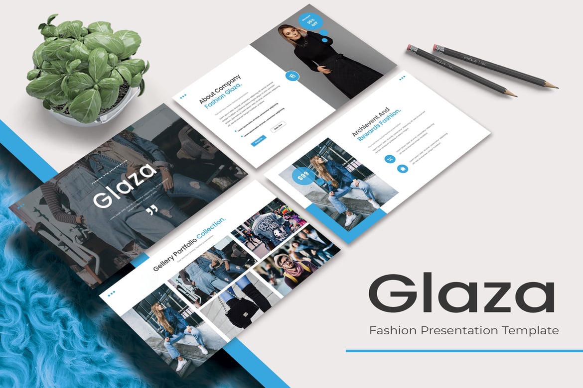 GLAZA - Template Presentasi Fashion yang Modern dan Kreatif