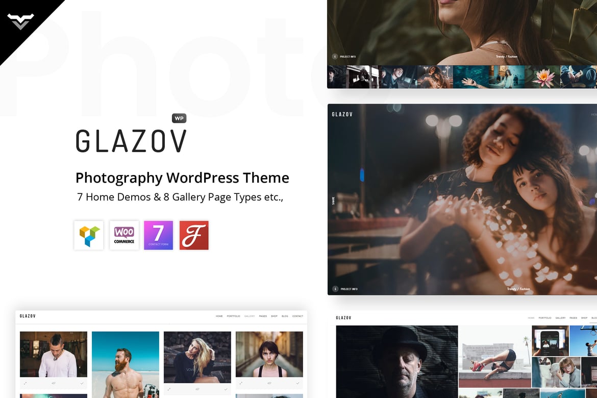 Glazov - Tema WordPress Fotografi yang Menawan dan Elegan