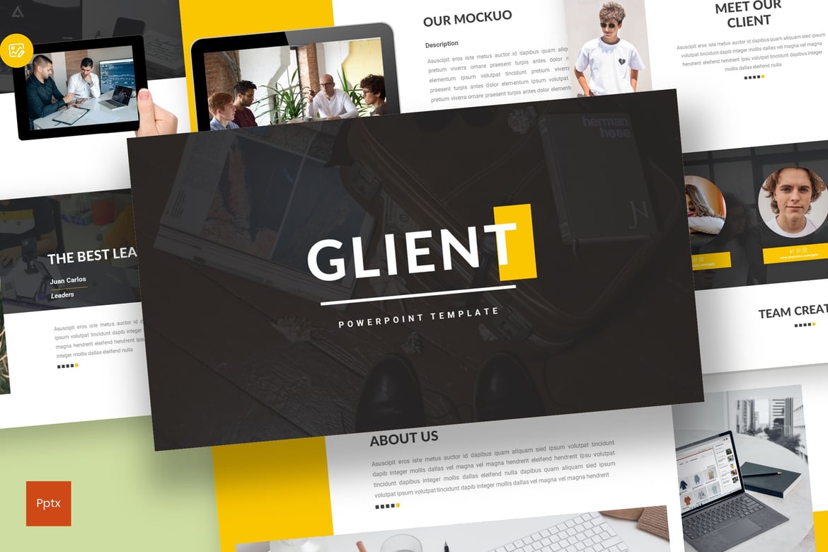 Glient - Template Presentasi PowerPoint Profesional dan Kreatif
