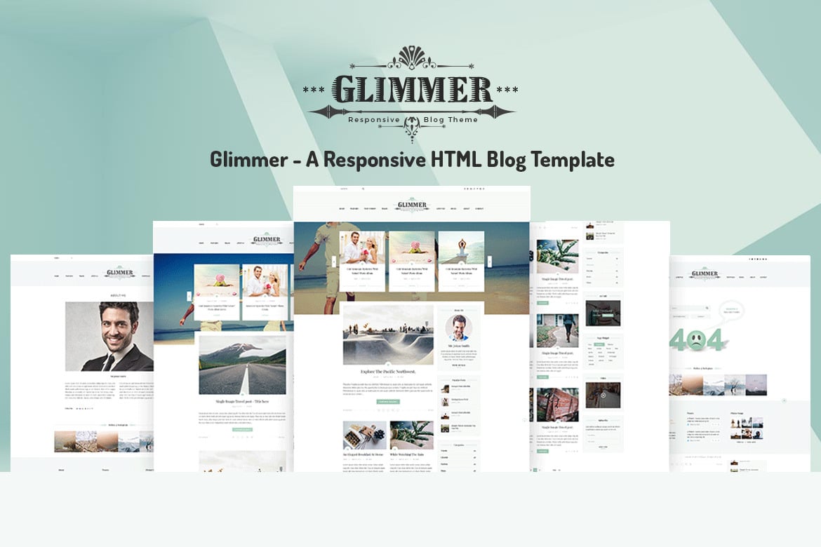 Glimmer - Template Website Blogging yang Elegan dan Responsif