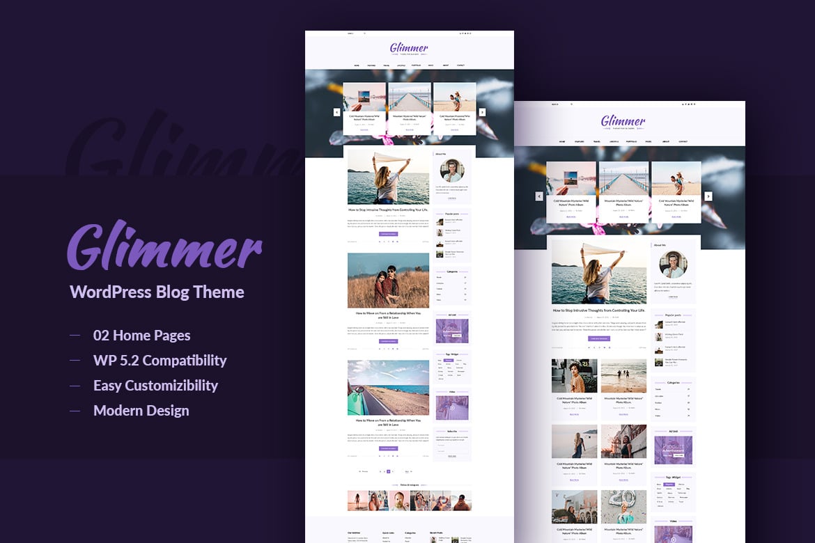 Glimmer: Tema WordPress Bersih dan Elegan untuk Blog Anda