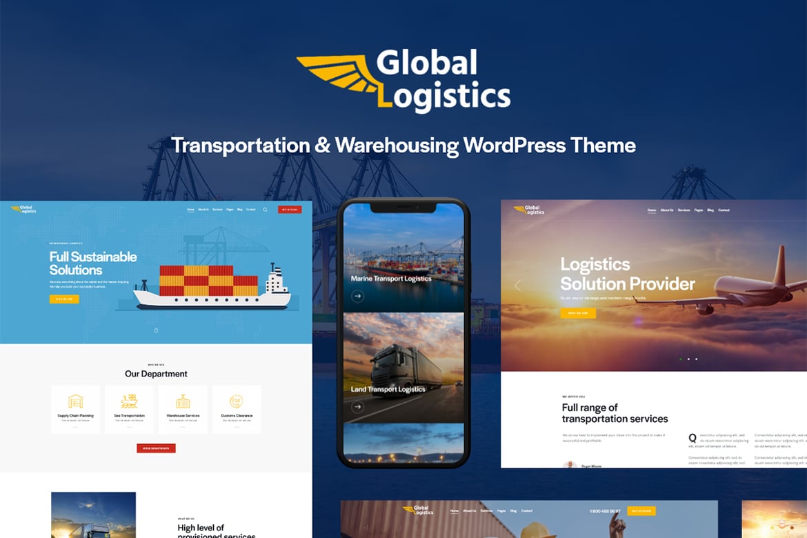 Tema WordPress Logistik Global: Solusi Modern untuk Bisnis Transportasi Anda