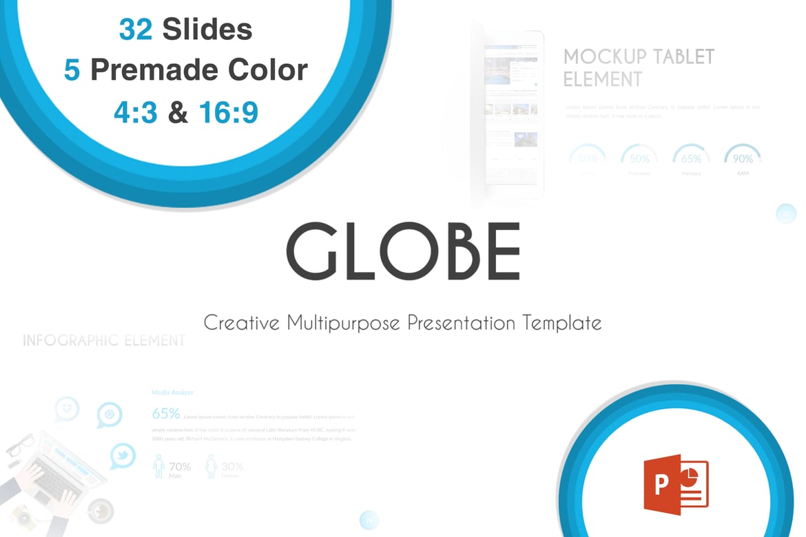 Template Powerpoint Globe - Solusi Presentasi Kreatif Anda
