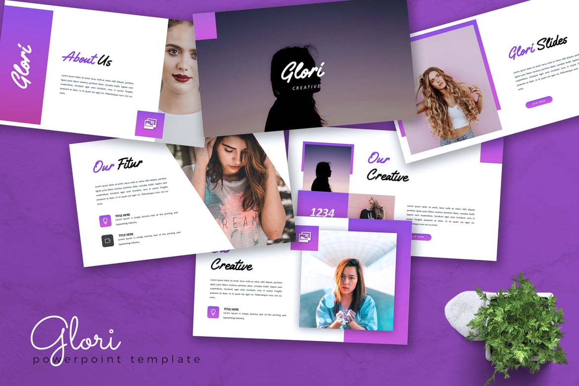 GLORI - Template PowerPoint Kreatif untuk Presentasi Profesional