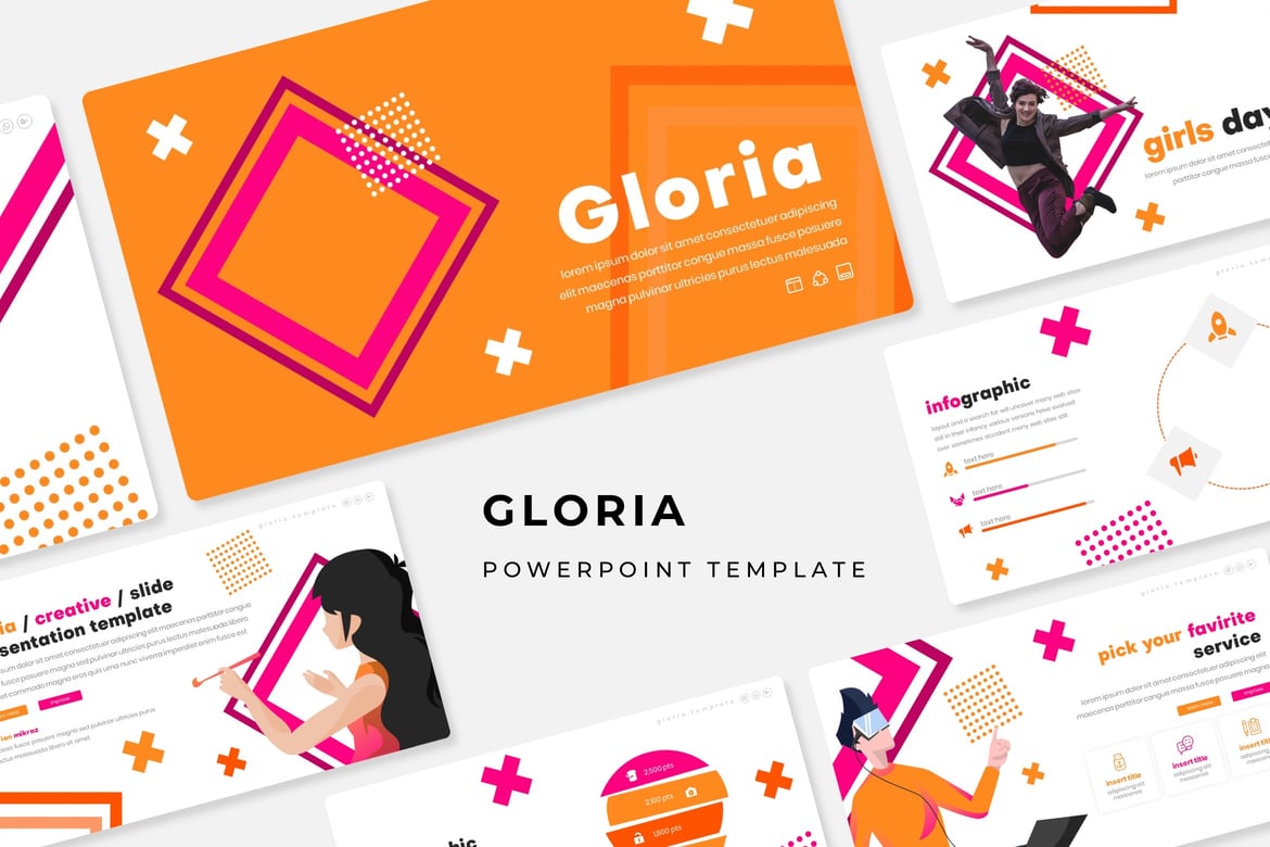 Gloria - Template PowerPoint Menarik untuk Presentasi Anda
