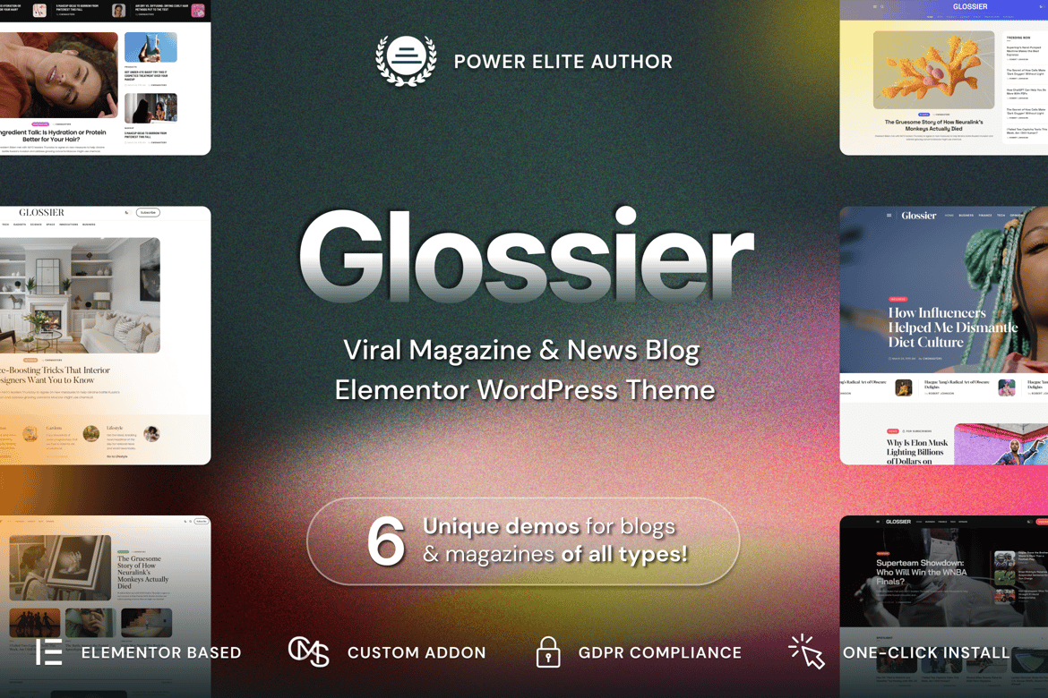 Tema WordPress Glossier - Solusi Ideal untuk Majalah dan Berita Online