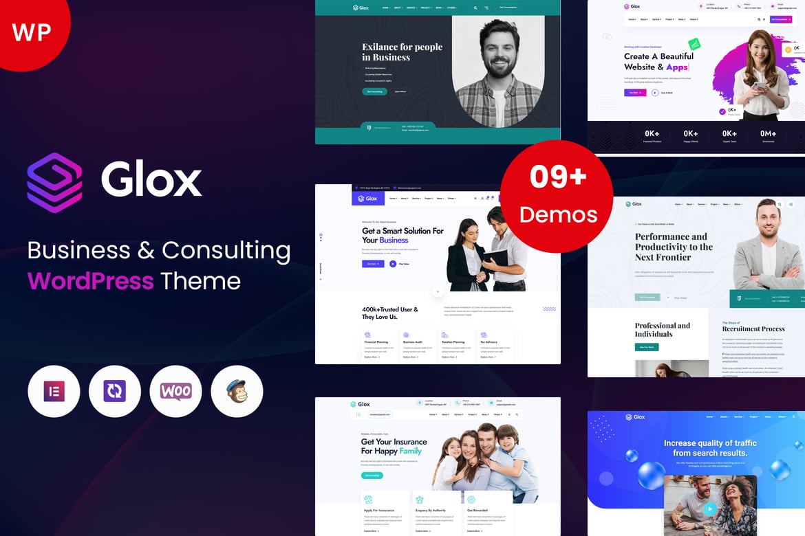 Glox - Tema WordPress Profesional untuk Bisnis dan Konsultasi