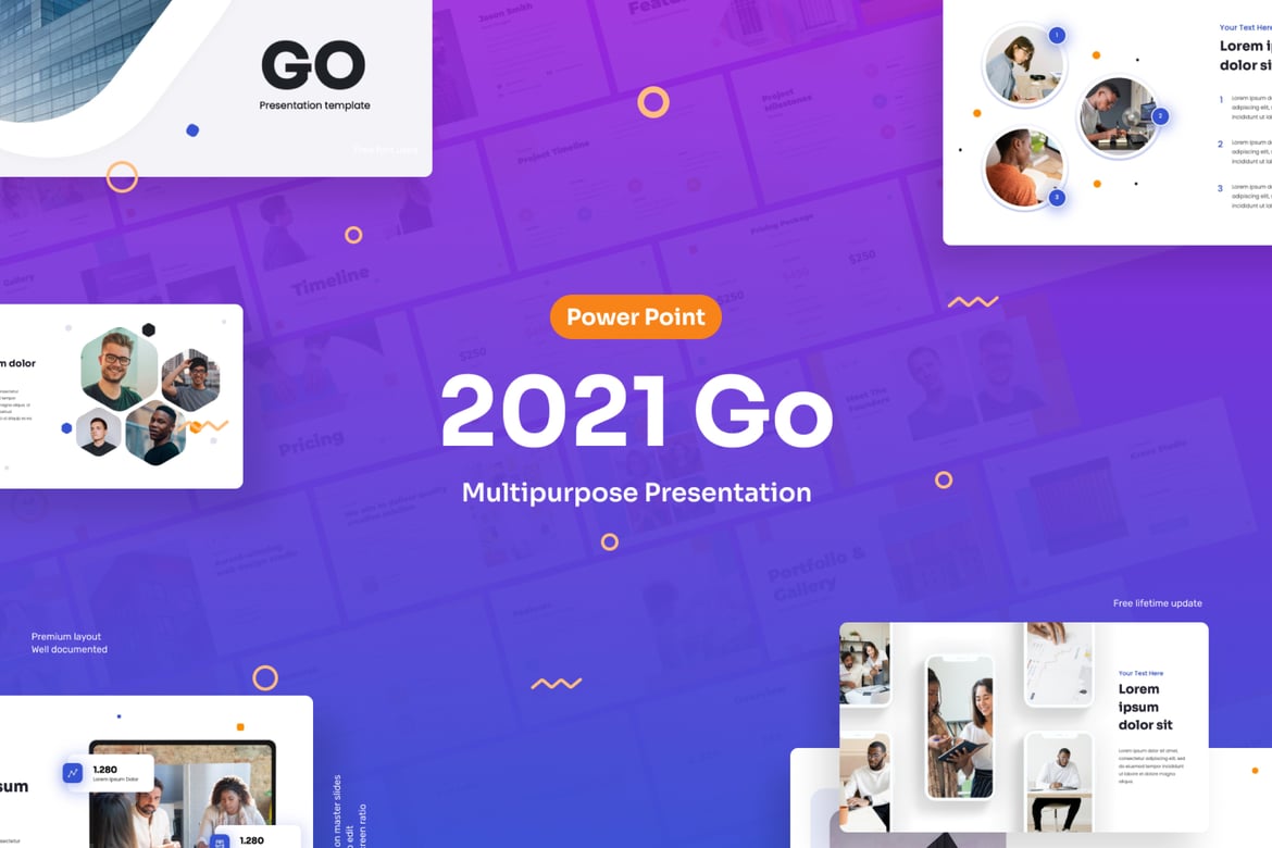 Template Presentasi PowerPoint Serbaguna - Go