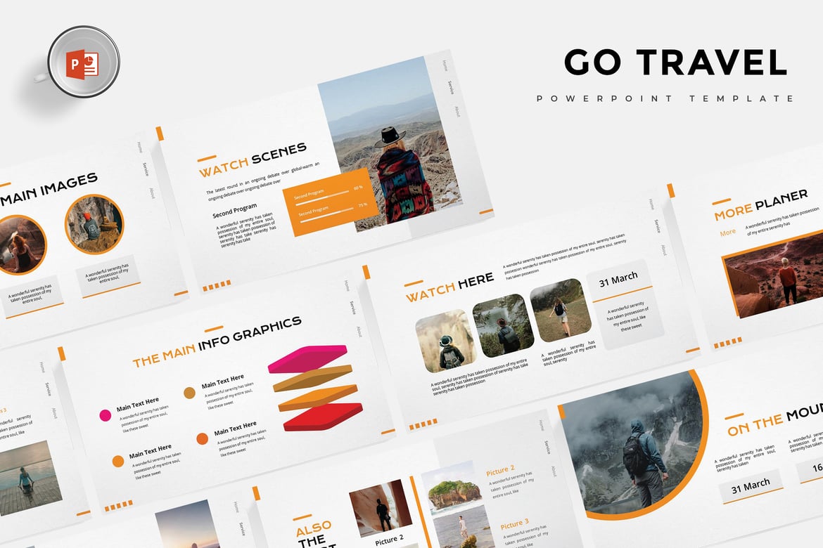 Template Powerpoint Perjalanan - Desain Menarik untuk Presentasi Anda