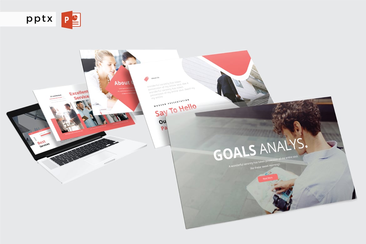 Template PowerPoint GOALS ANALYS - Presentasi Profesional Modern