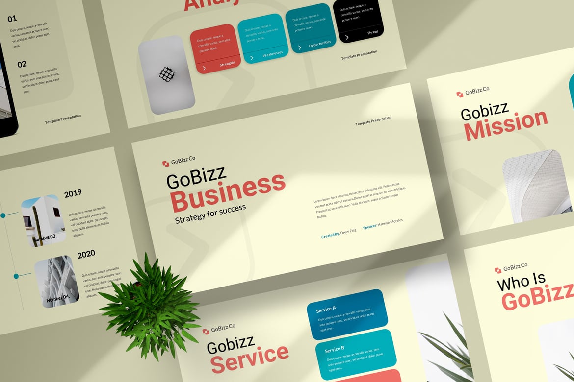 Template PowerPoint GoBizz: Presentasi Profesional dan Kreatif