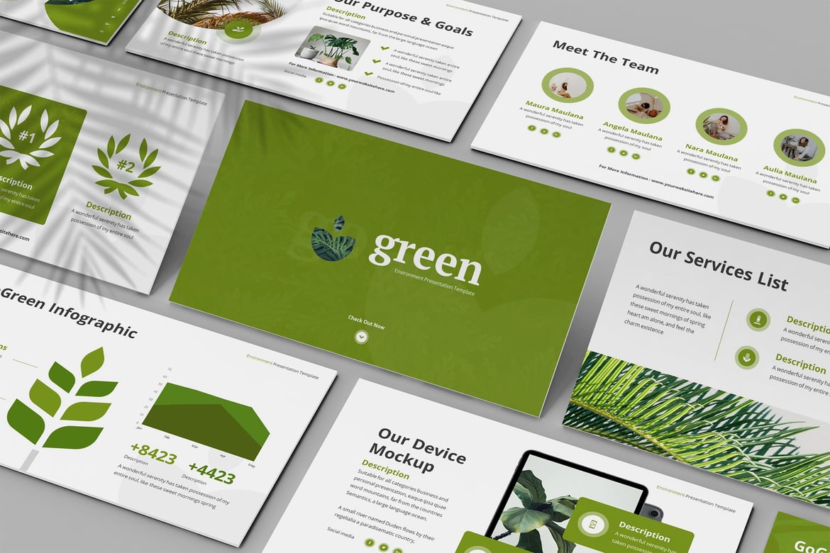 Template Powerpoint GoGreen: Solusi Presentasi Ramah Lingkungan yang Menarik