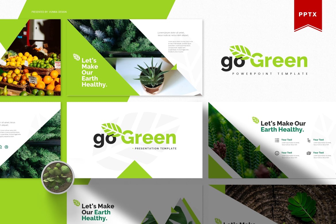 GoGreen: Template Powerpoint untuk Presentasi Menarik