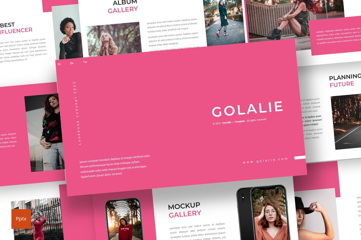 Golalie - Template Powerpoint Minimalis dan Kreatif