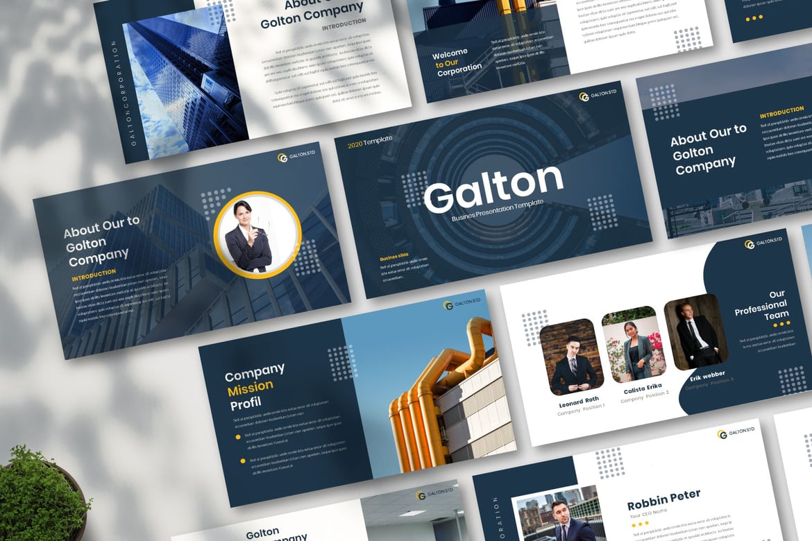 Golton - Template Powerpoint Profesional untuk Presentasi Bisnis