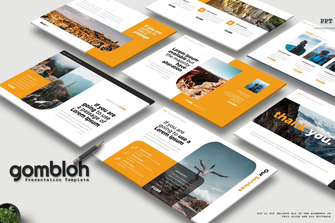 Gombloh - Template PowerPoint Kreatif dan Menarik
