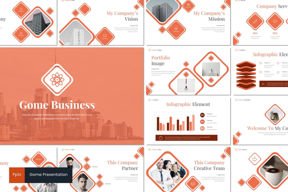 Template PowerPoint Gome - Solusi Presentasi Minimalis dan Kreatif