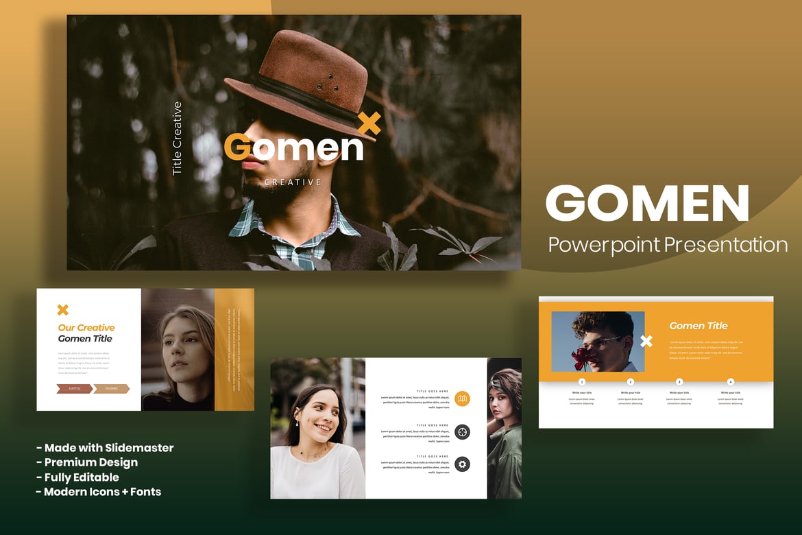 Gomen - Template Powerpoint Serbaguna yang Menarik