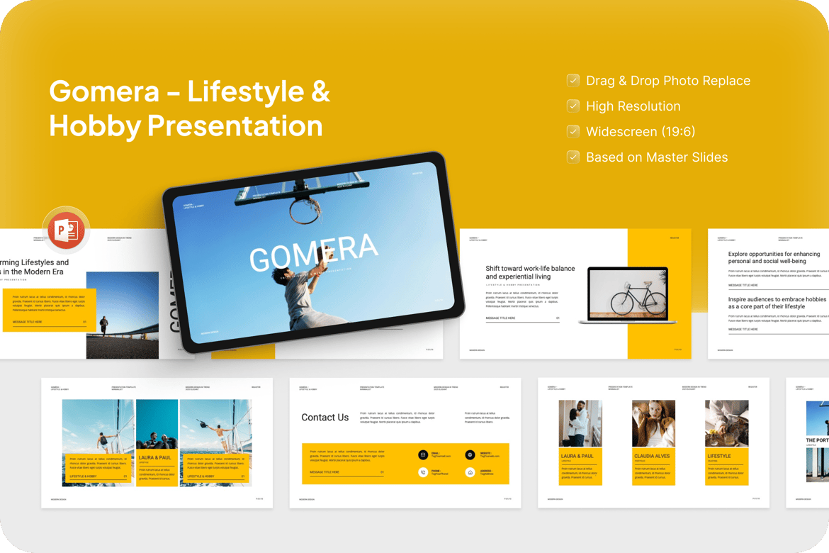 Gomera - Template Presentasi PowerPoint untuk Gaya Hidup & Hobi