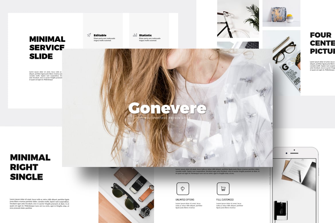 Gonevere - Template PowerPoint Bisnis yang Kreatif dan Profesional