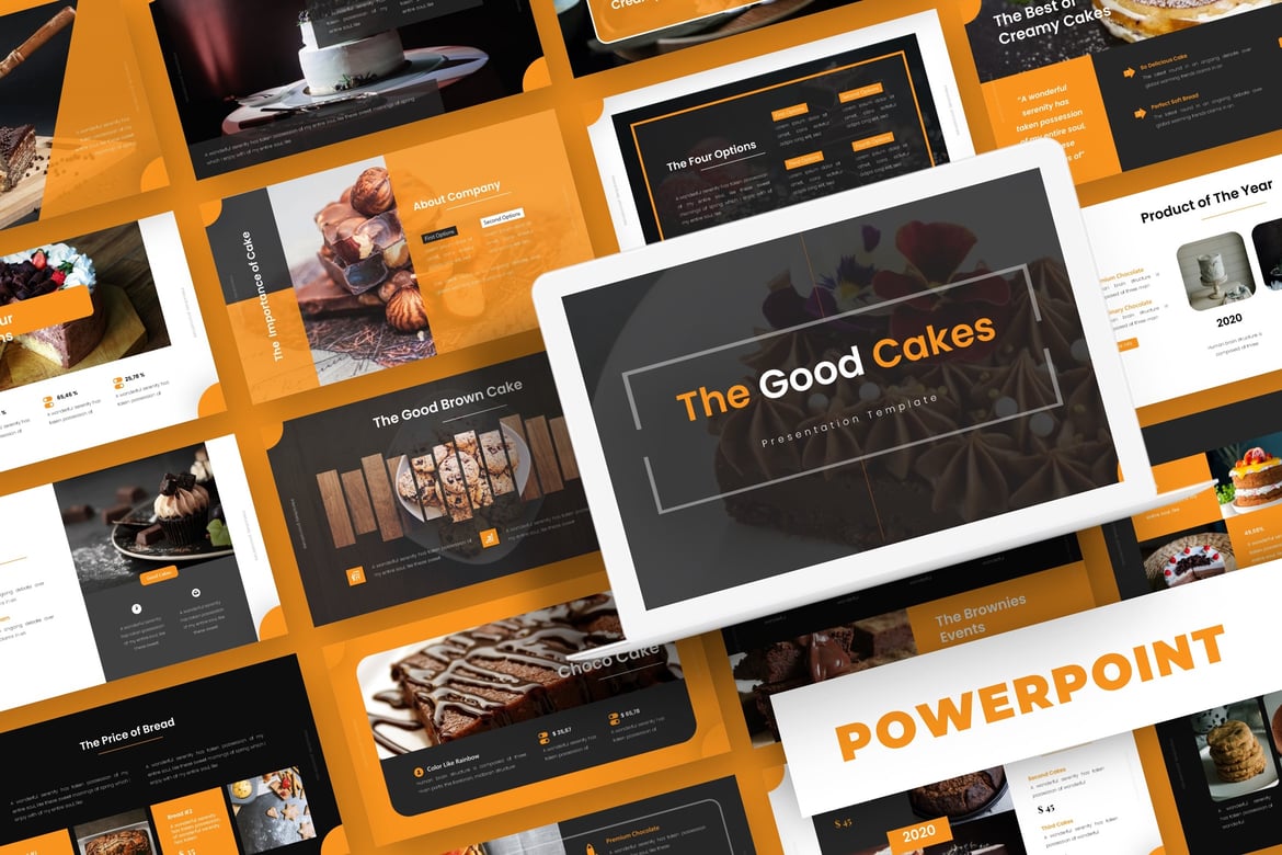 Template PowerPoint Good Cakes - Solusi Presentasi Menarik