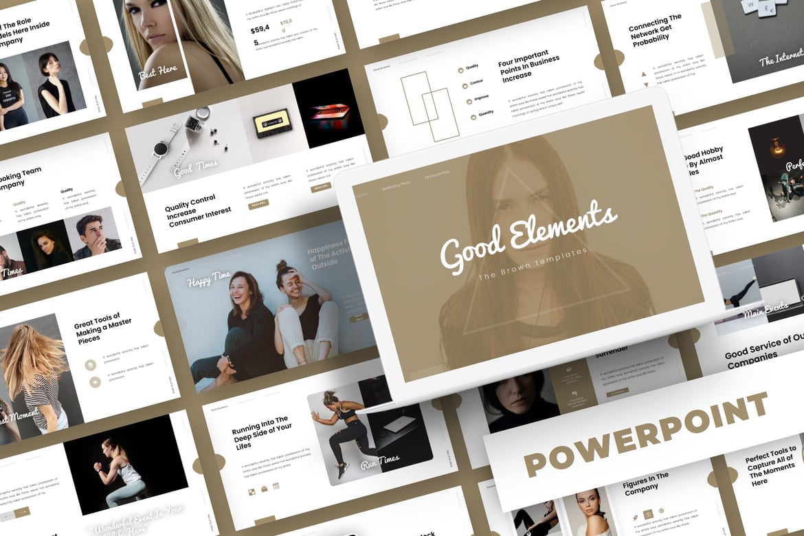 Template PowerPoint Good Elements - Solusi Presentasi Profesional