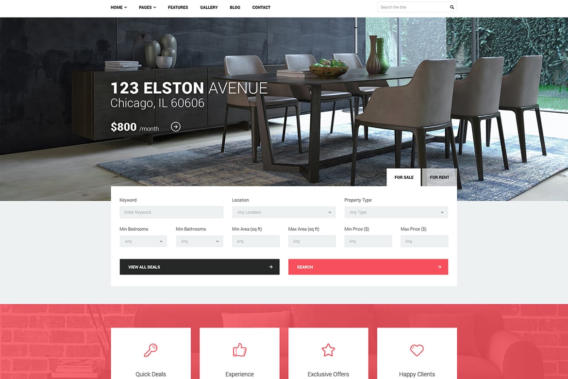 Good Homes - Tema WordPress Real Estate yang Menarik dan Modern