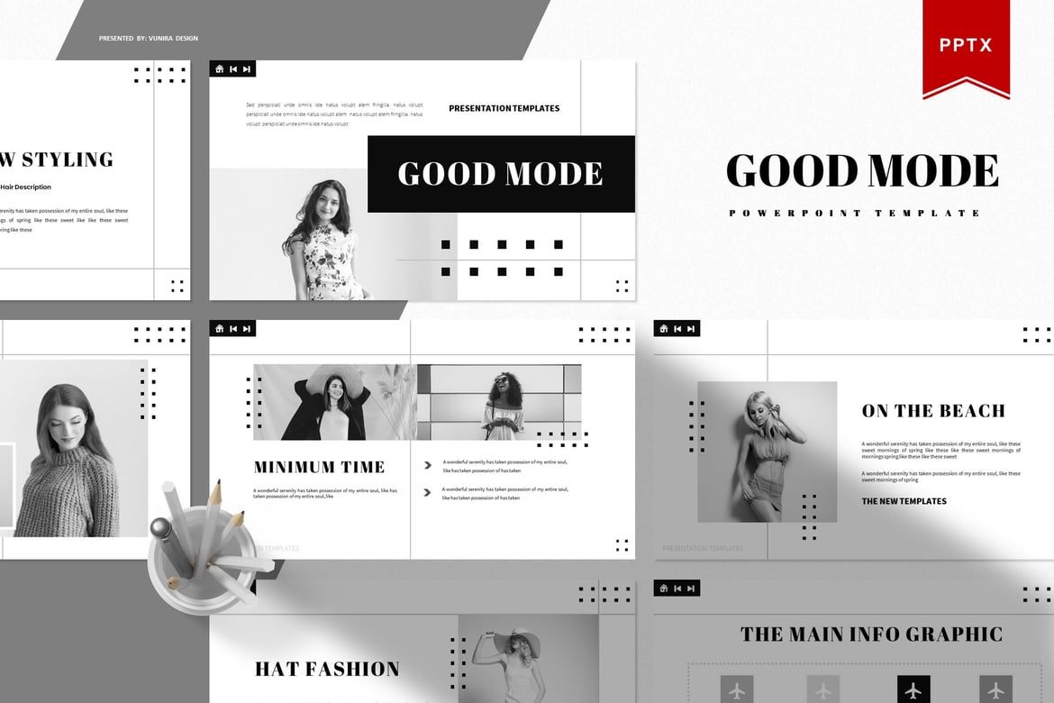 Template Presentasi PowerPoint Good Mode yang Menarik dan Profesional
