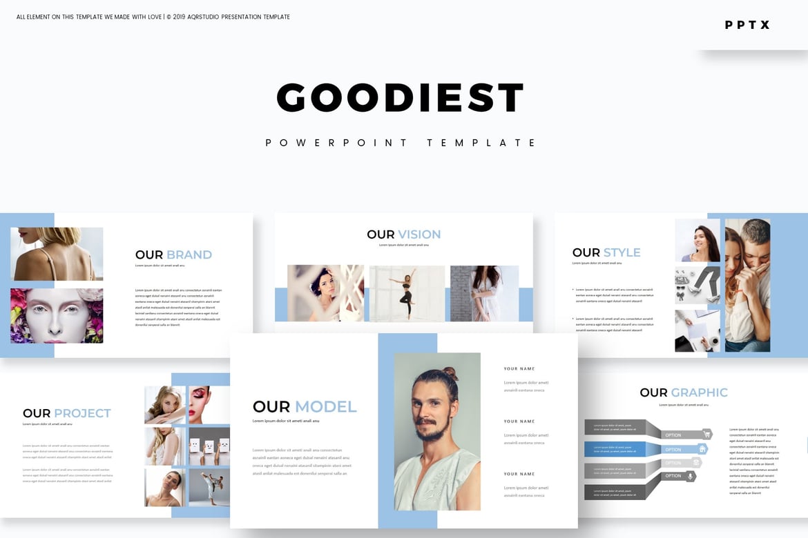 Goodiest - Template Powerpoint Serbaguna yang Menarik