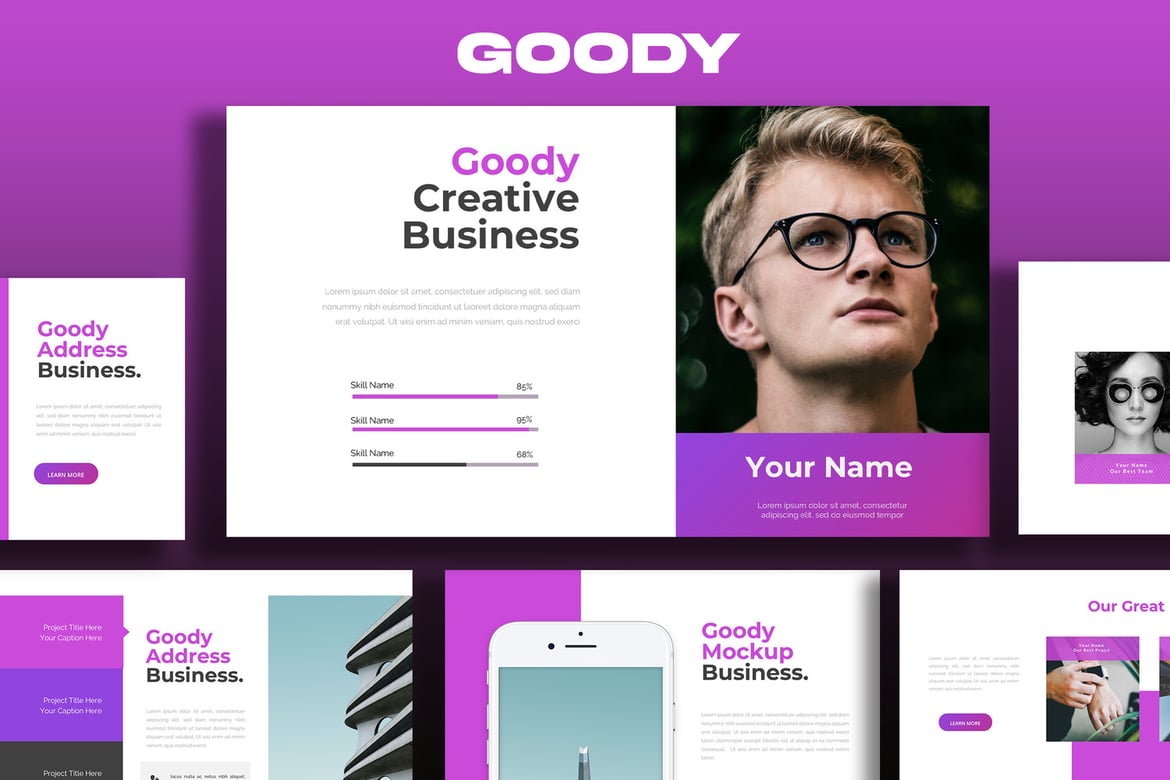 Template PowerPoint Bisnis Modern dan Kreatif