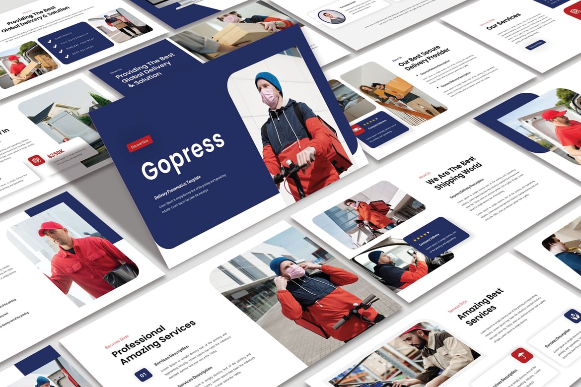 Template Presentasi Powerpoint Gopress yang Menarik dan Modern