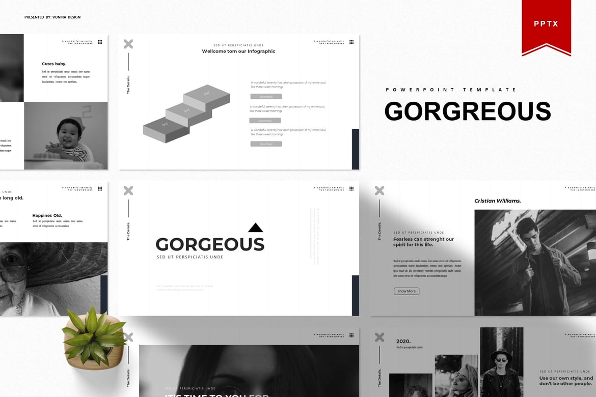 Template Presentasi PowerPoint Goregeous yang Menawan