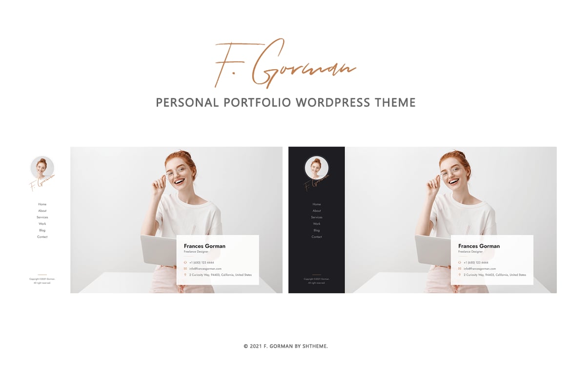 Gorman - Tema WordPress Portofolio Pribadi yang Elegan dan Modern