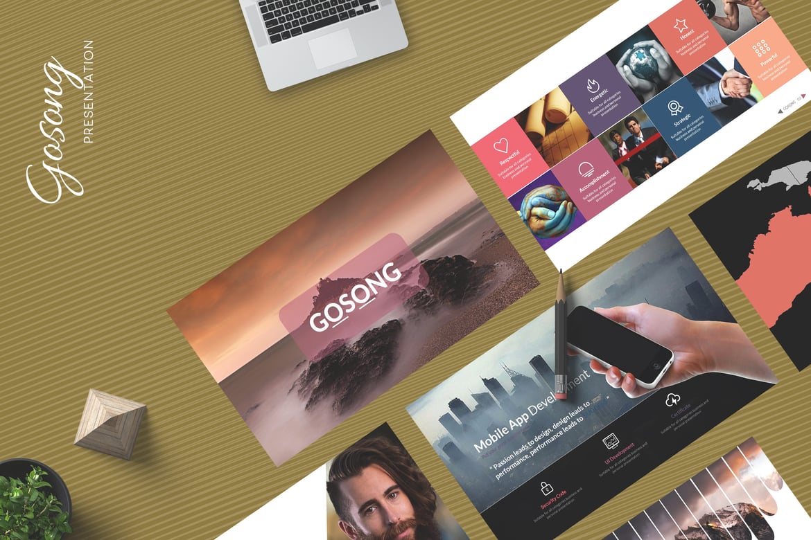Template Powerpoint Gosong - Solusi Presentasi Kreatif dan Profesional